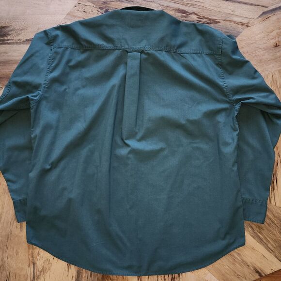 Cabela's Long Sleeve Button Up Blue Shirt Sz XL - Picture 2 of 8